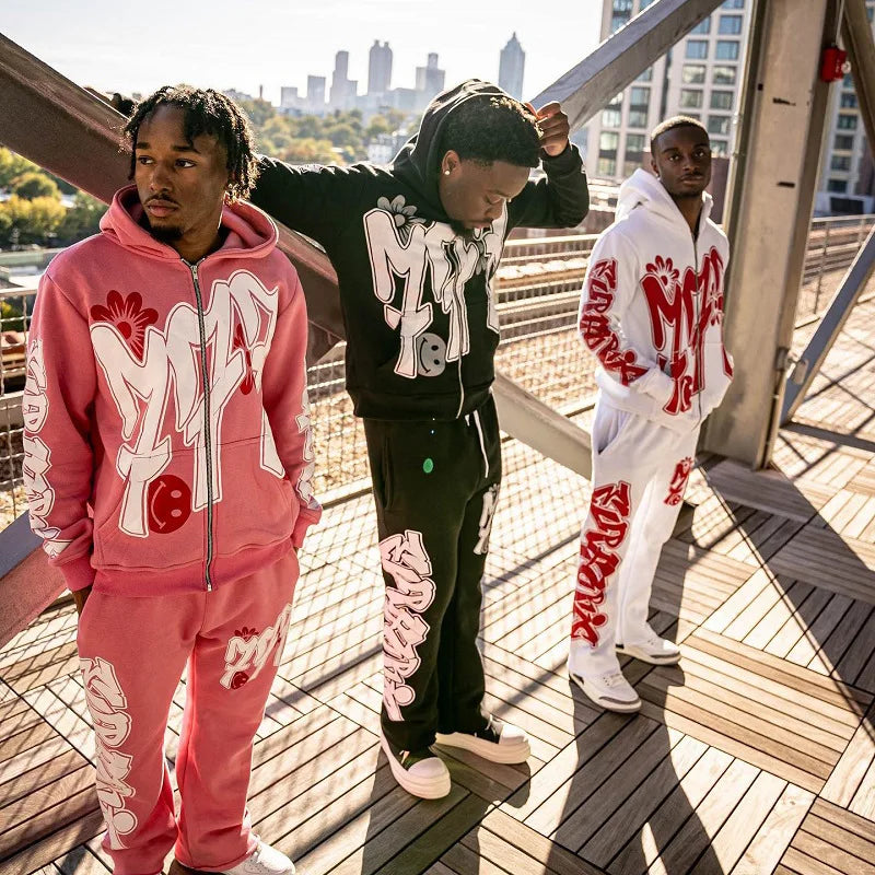 90s Gothic Streetwear Hoodie