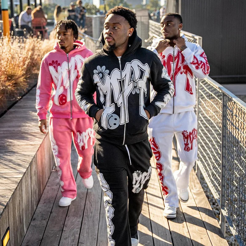 90s Gothic Streetwear Hoodie