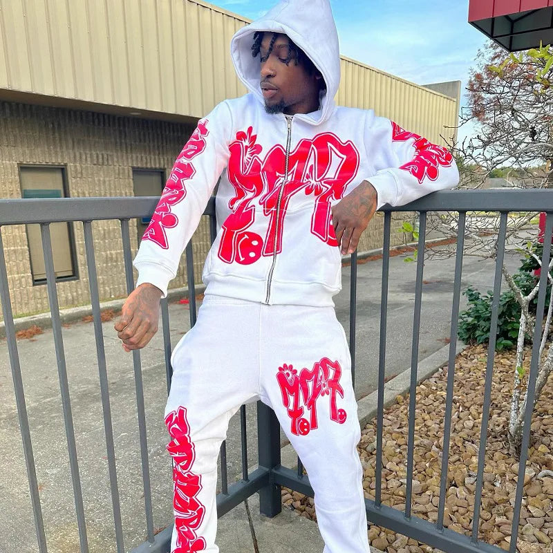 90s Gothic Streetwear Hoodie